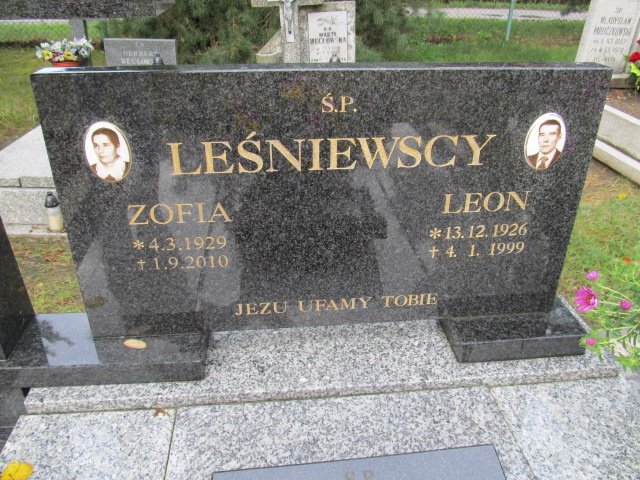 Zofia Leśniewska 1929 Siechnice k - Grobonet - Wyszukiwarka osób pochowanych